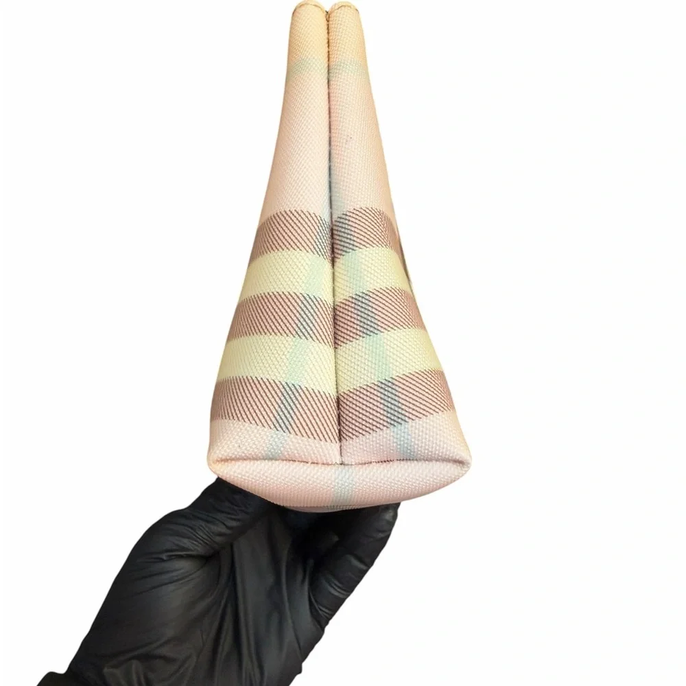 Burberry Candy Check Cosmetic Bag Pouch Clutch (A683) - Picture 5 of 9